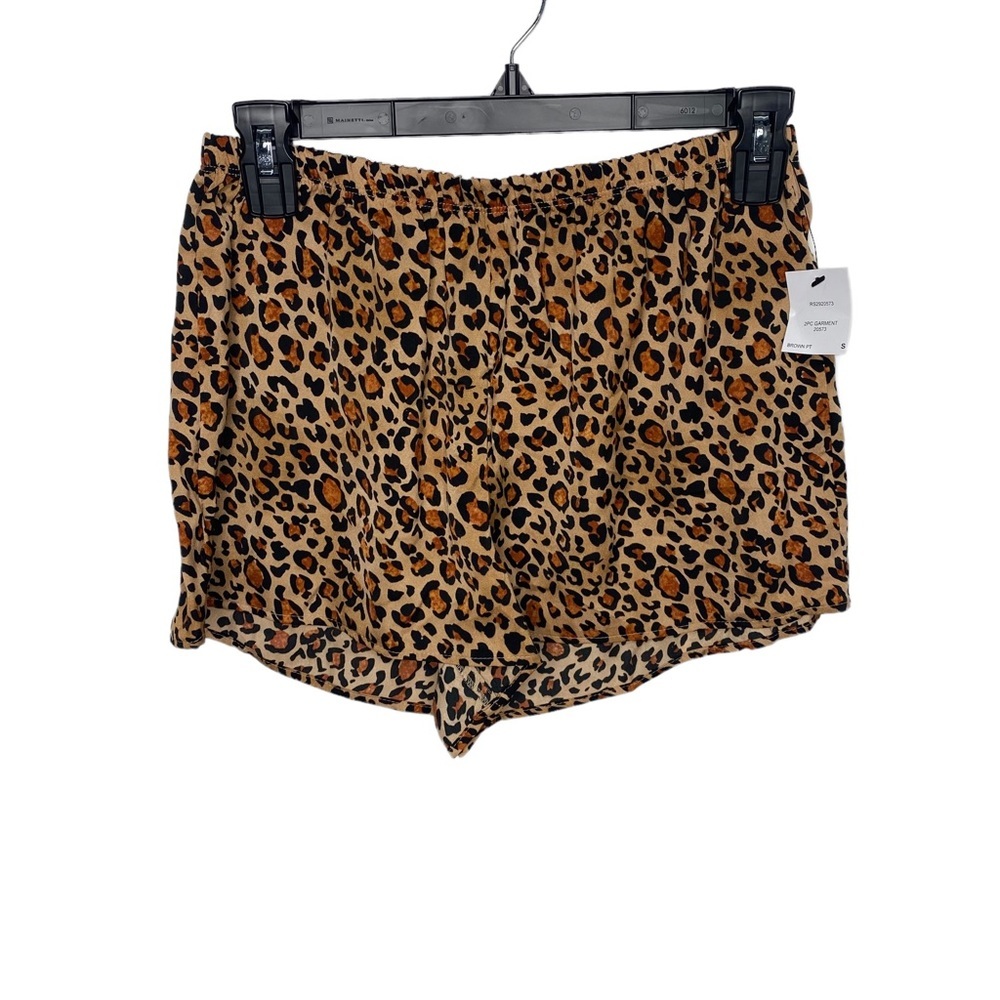 Room Service sleepwear leopard shorts